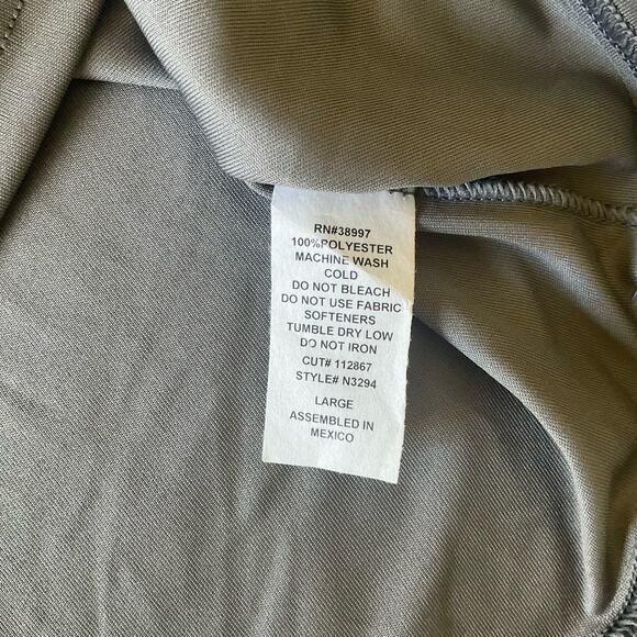 A4 Men’s Long Sleeve T-shirt size L, Solid Gray & Red - Picture 7 of 8